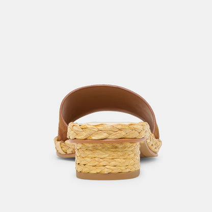 DIXI WIDE SANDALS BROWN SUEDE