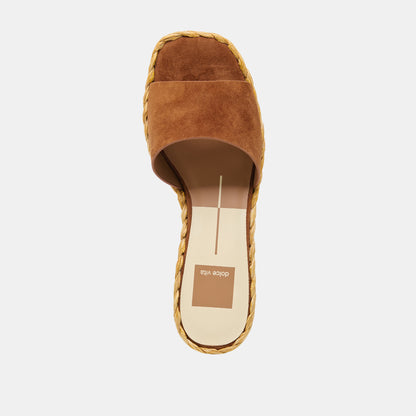 DIXI WIDE SANDALS BROWN SUEDE