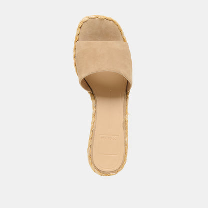 DIXI SANDALS CAMEL SUEDE