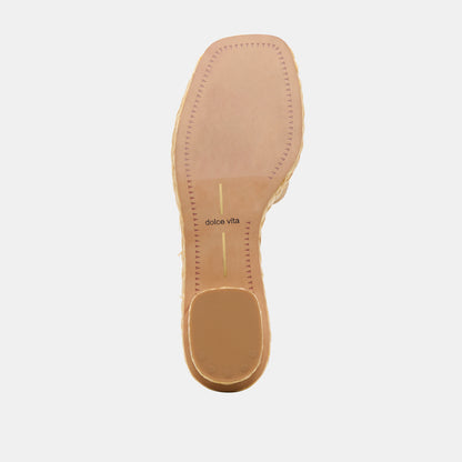 DIXI WIDE SANDALS CAMEL SUEDE
