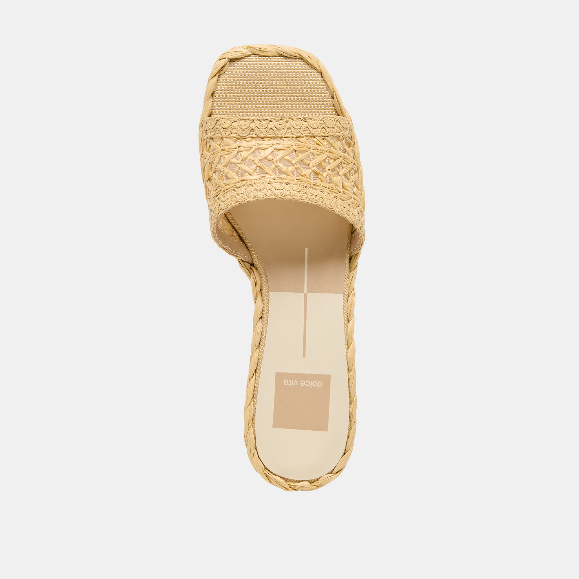 DIXI SANDALS LT NATURAL CROSS HATCH RAFFIA