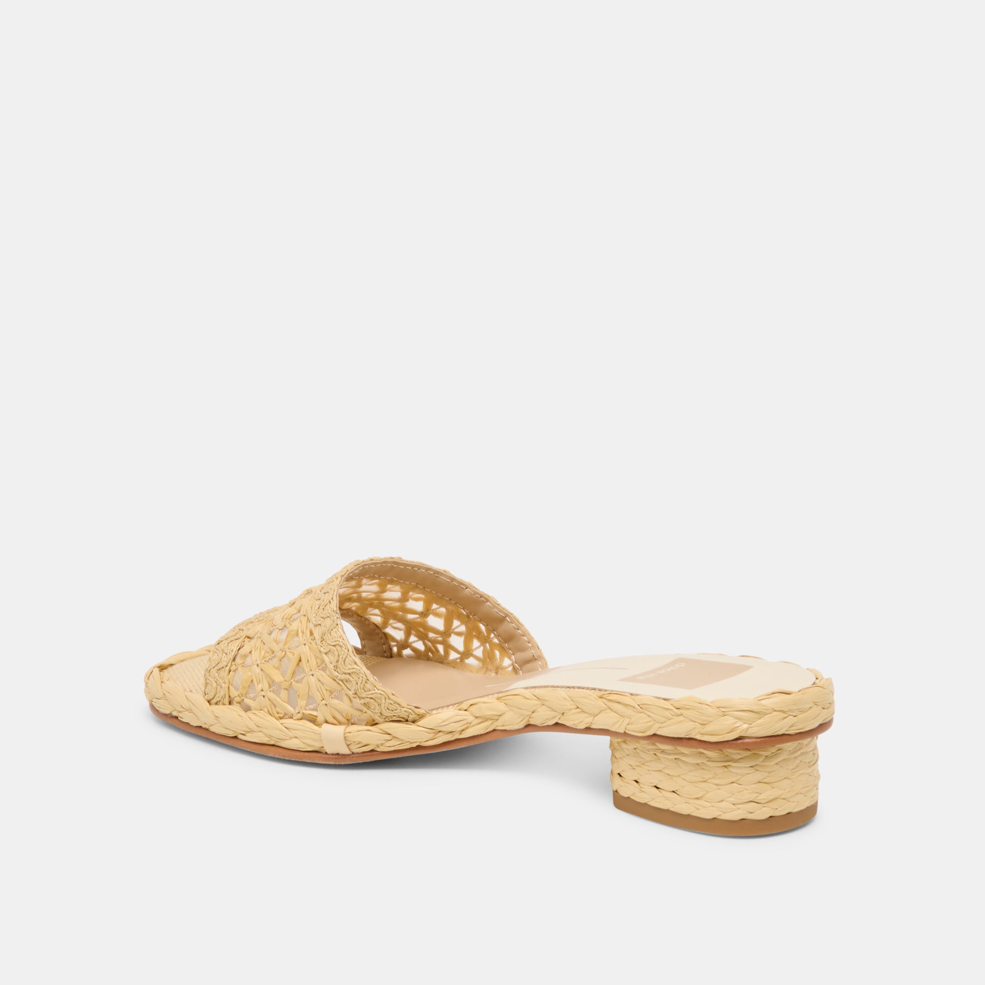DIXI SANDALS LT NATURAL CROSS HATCH RAFFIA