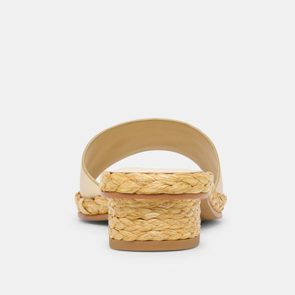 DIXI WIDE SANDALS PLATINUM LEATHER