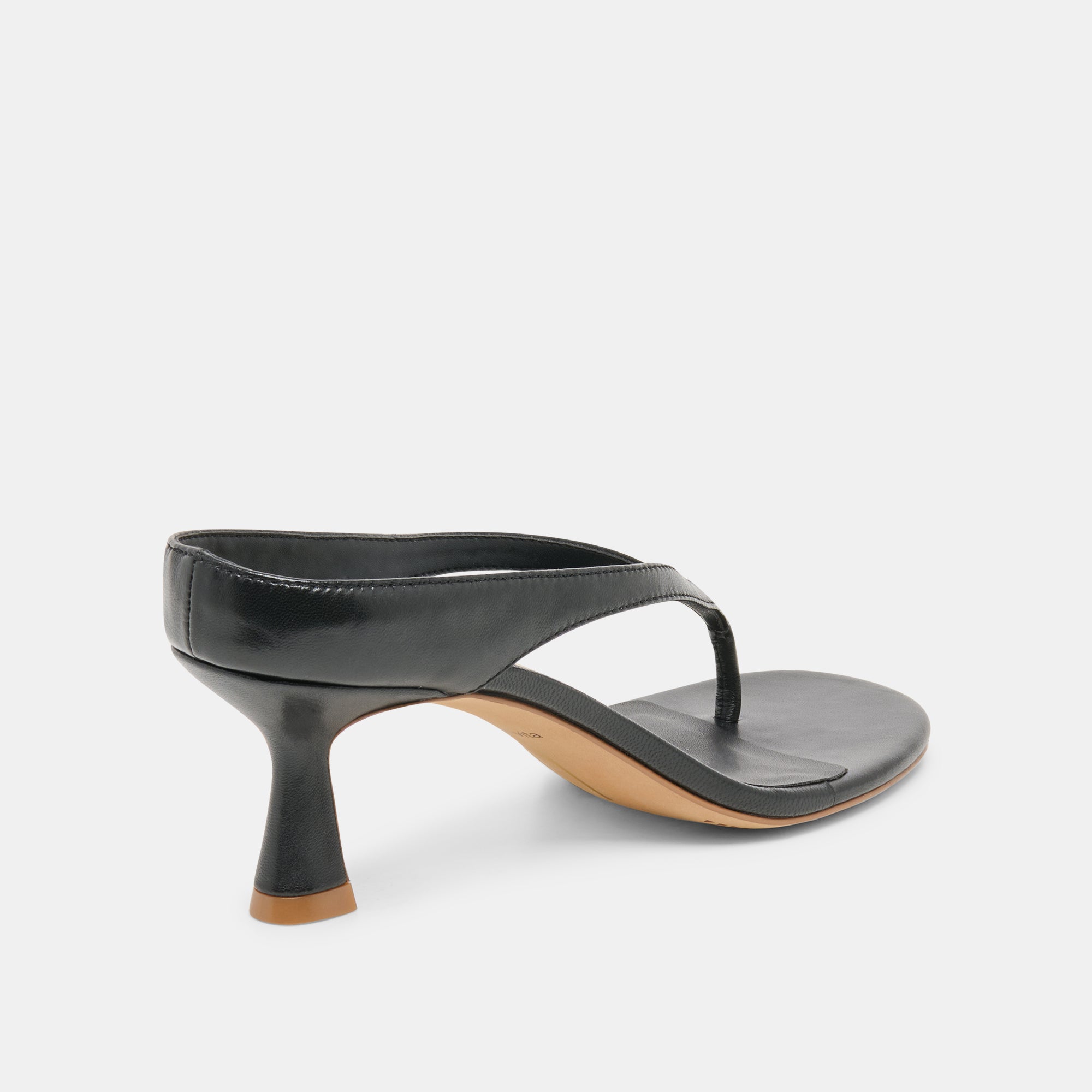 DOREEN HEELS BLACK LEATHER