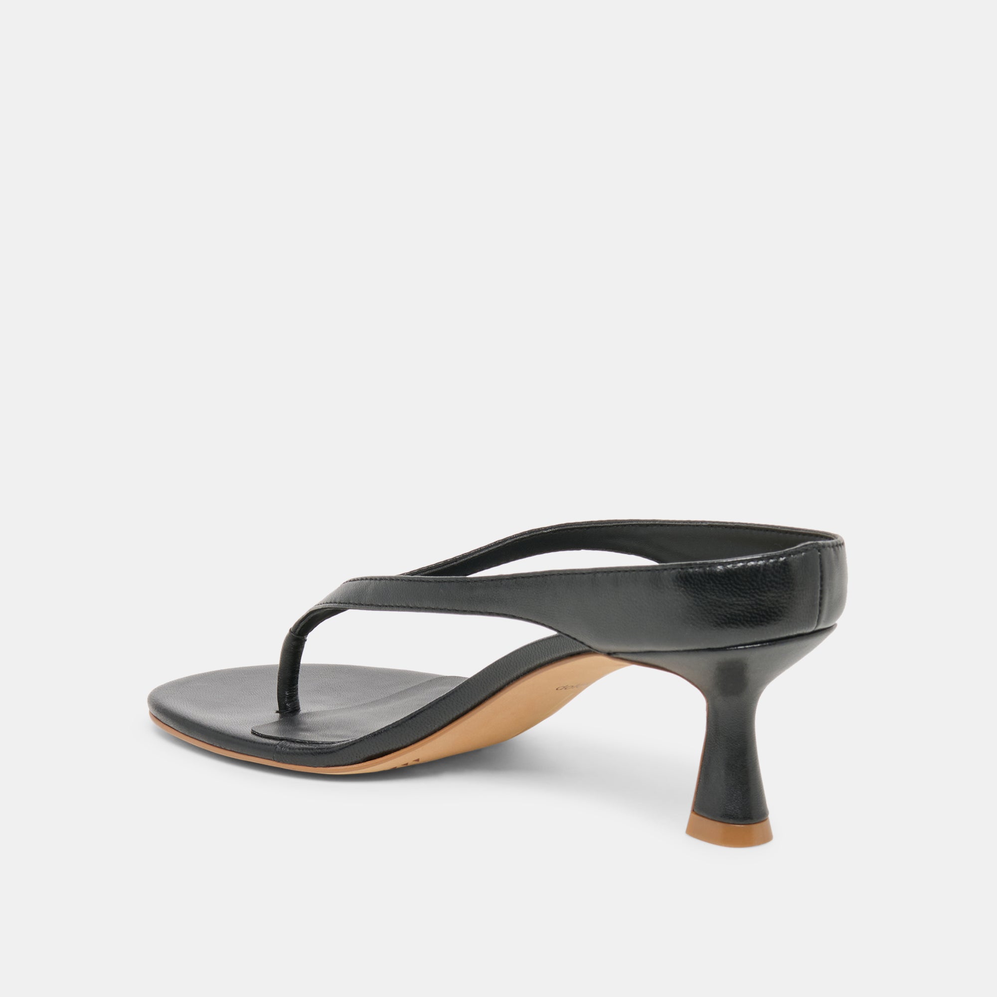 DOREEN HEELS BLACK LEATHER