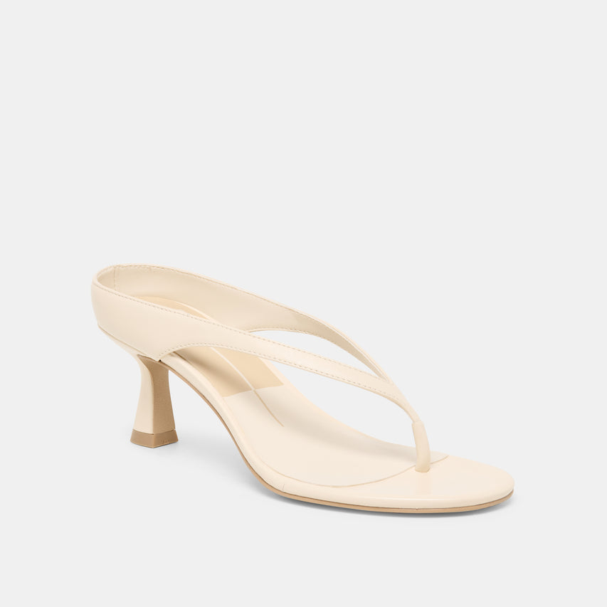 DOREEN HEELS BONE LEATHER