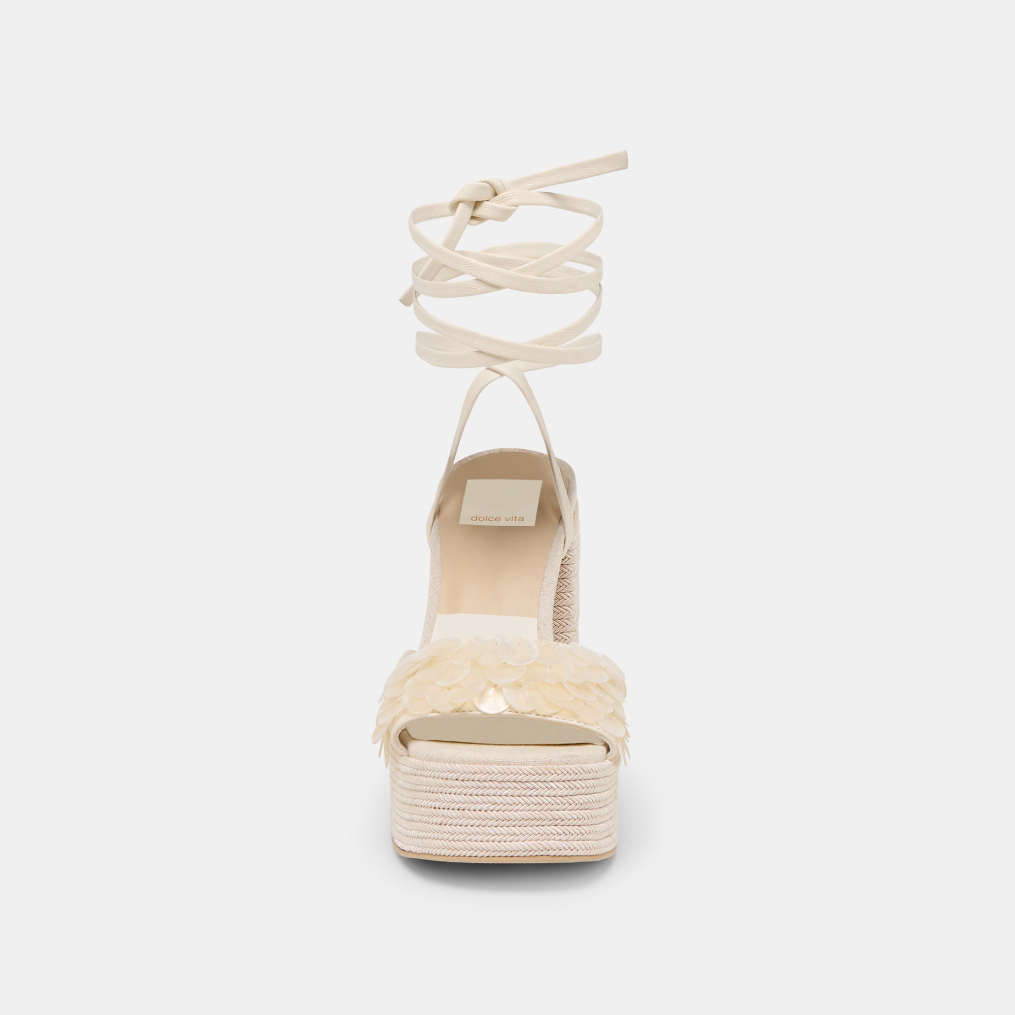 DORTHY CONFETTI HEELS IVORY LEATHER