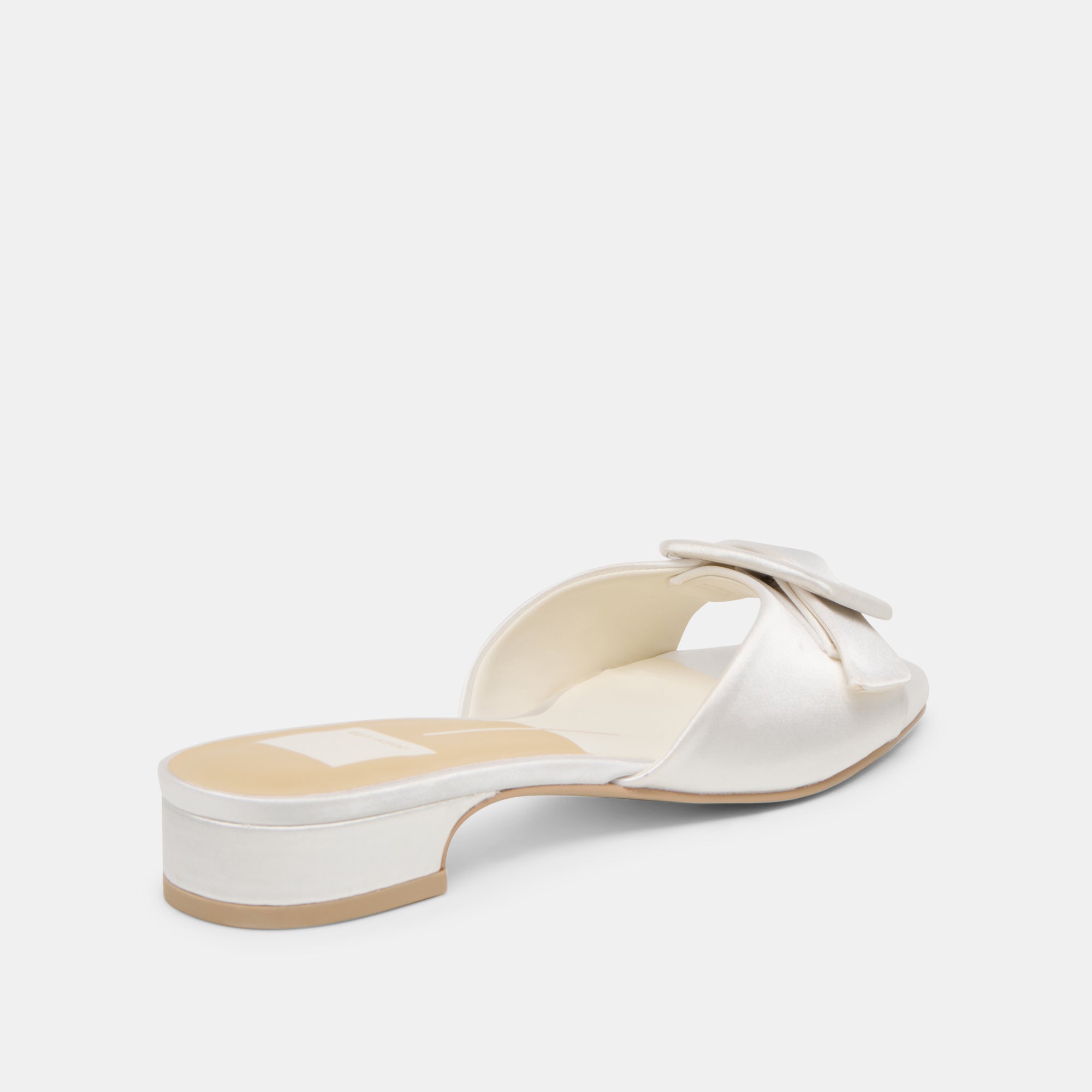 EDINA SANDALS TRUE WHITE SATIN