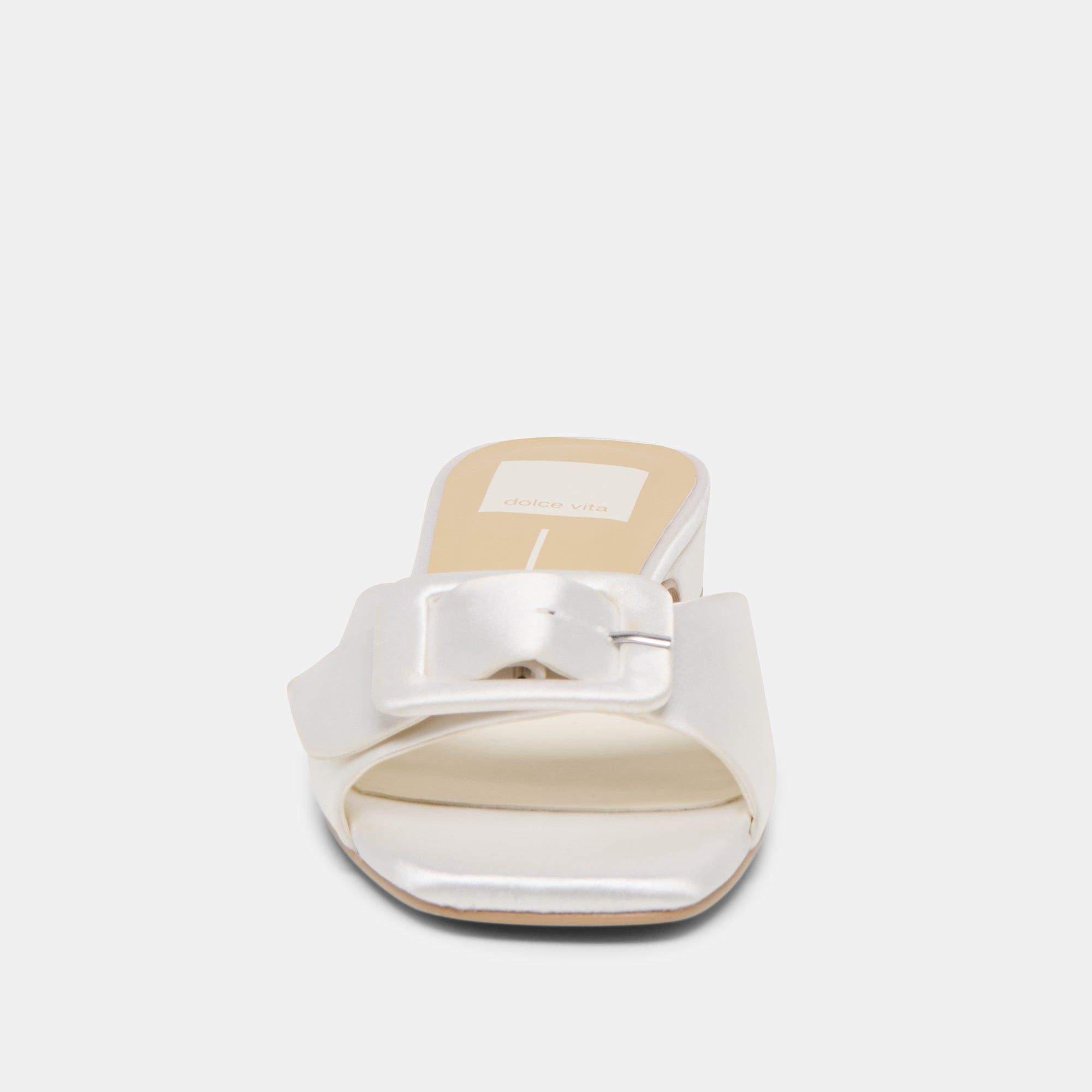 EDINA SANDALS TRUE WHITE SATIN