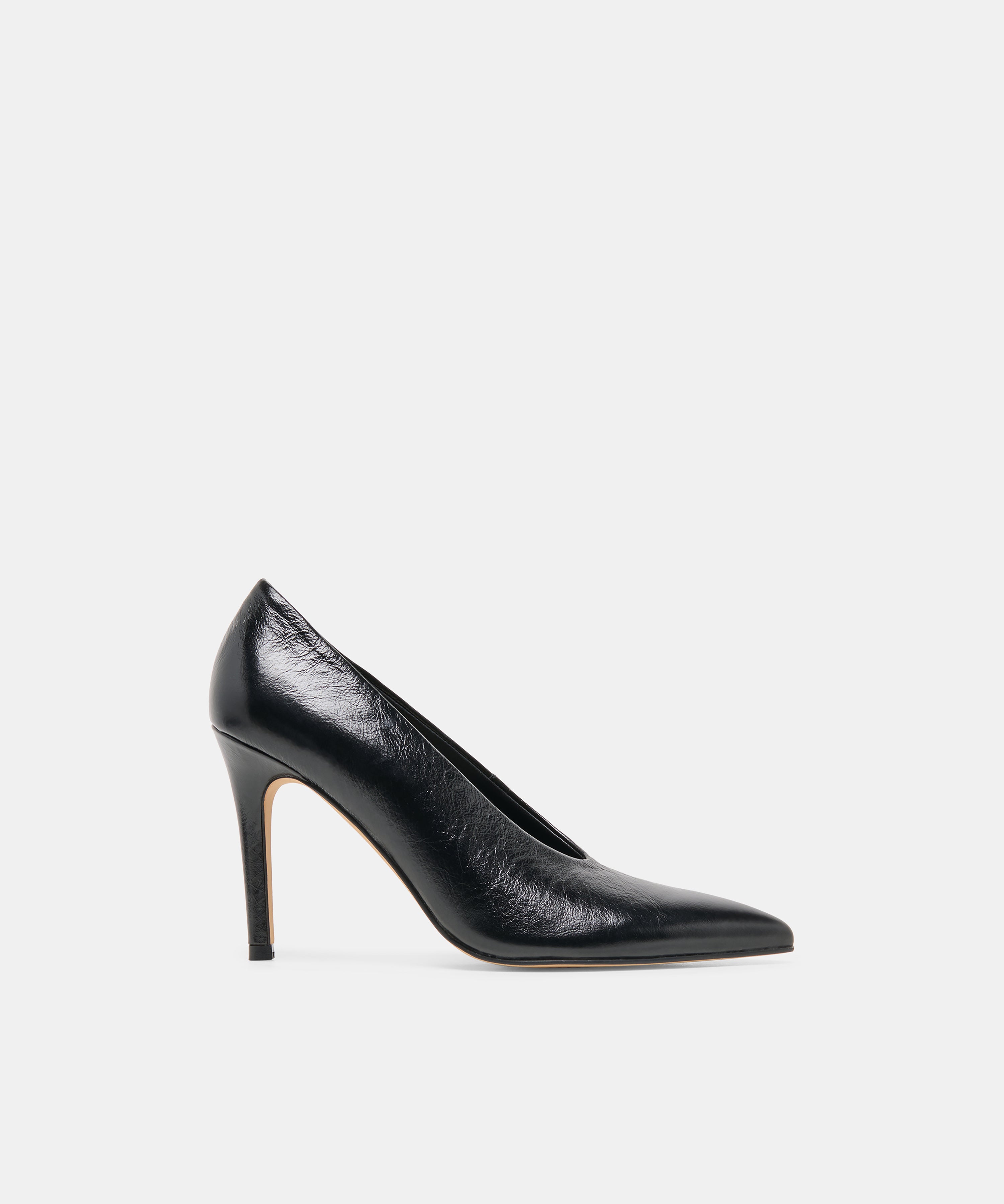 EMANI HEELS BLACK LEATHER