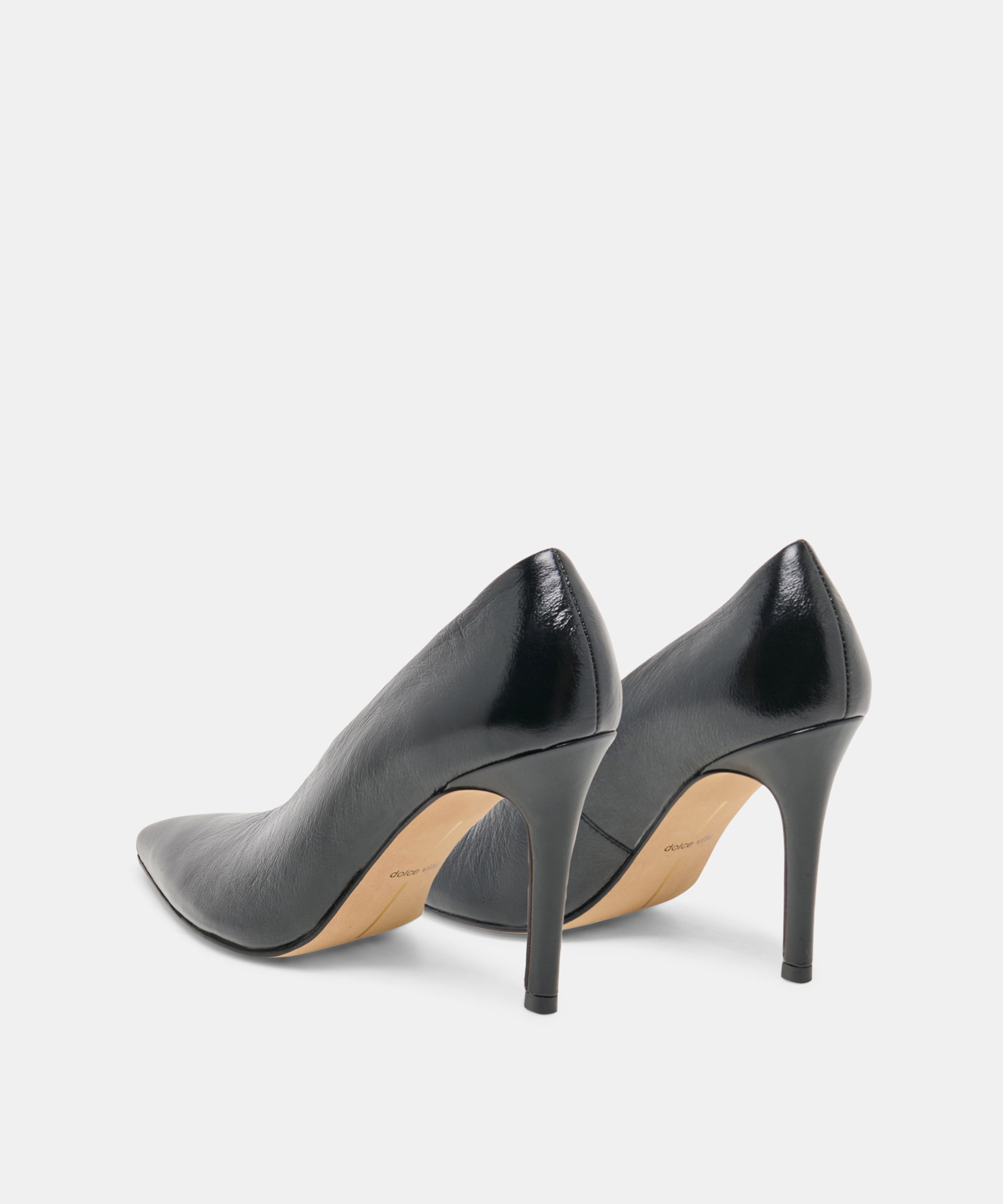 EMANI HEELS BLACK LEATHER - view 4