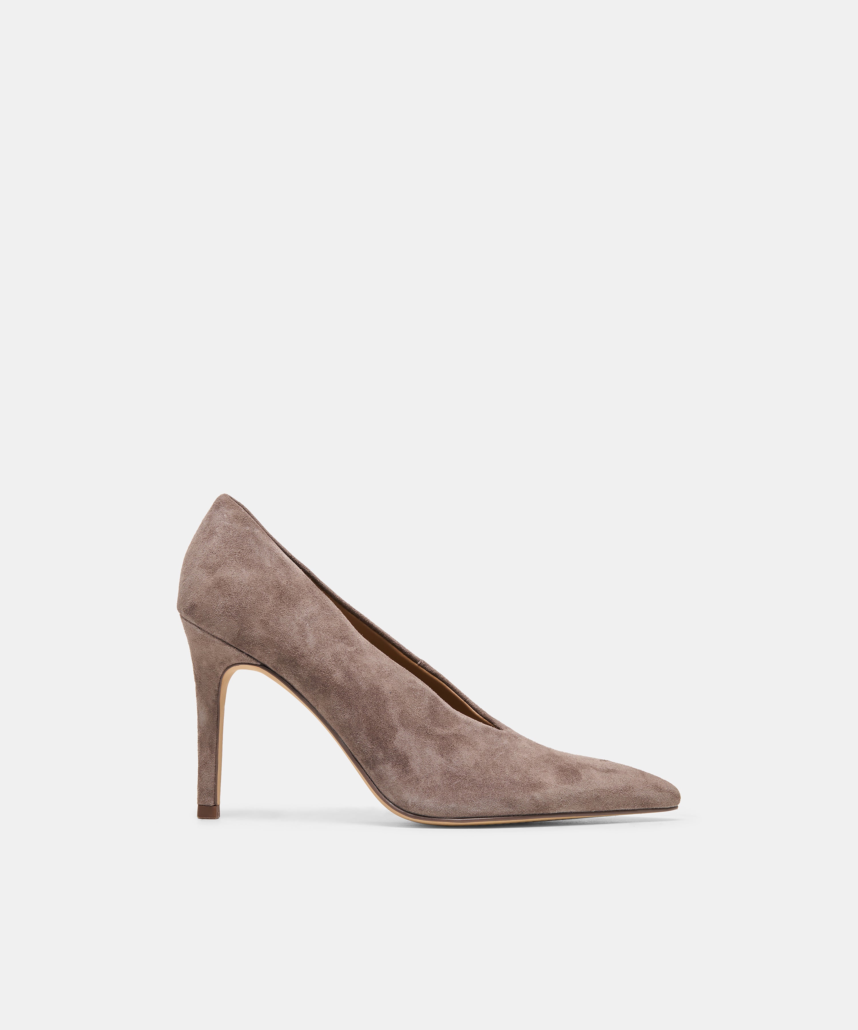EMANI HEELS DOVE SUEDE