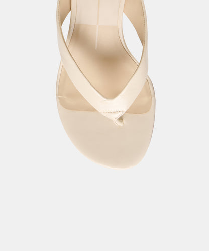 EVARLY WEDGES ALABASTER LEATHER