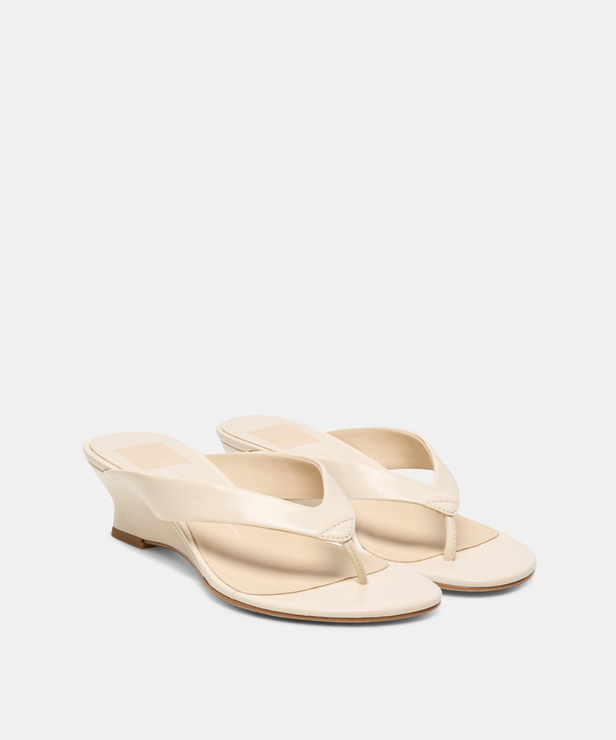 EVARLY WEDGES ALABASTER LEATHER - view 2