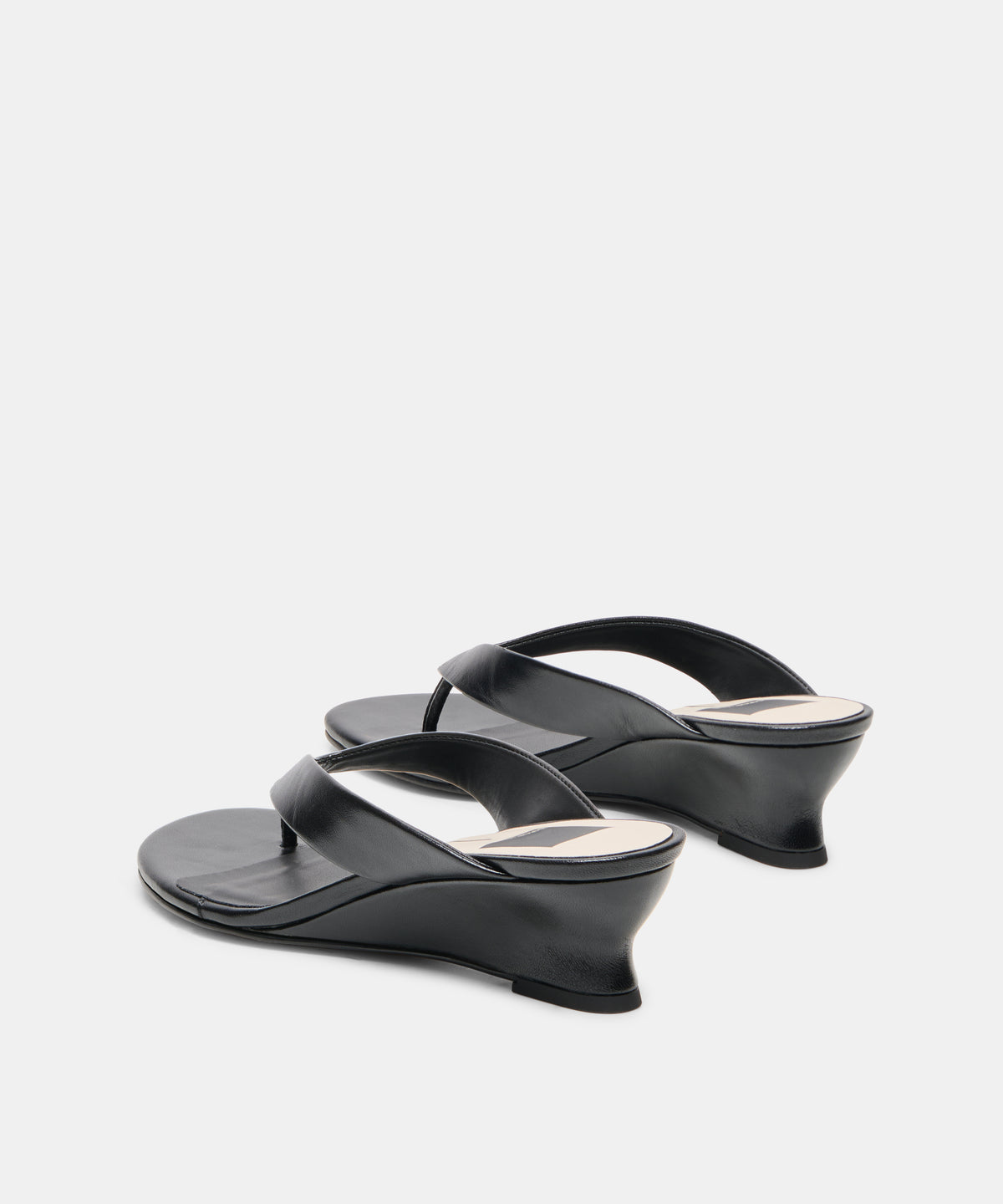 EVARLY WEDGES BLACK LEATHER - view 4