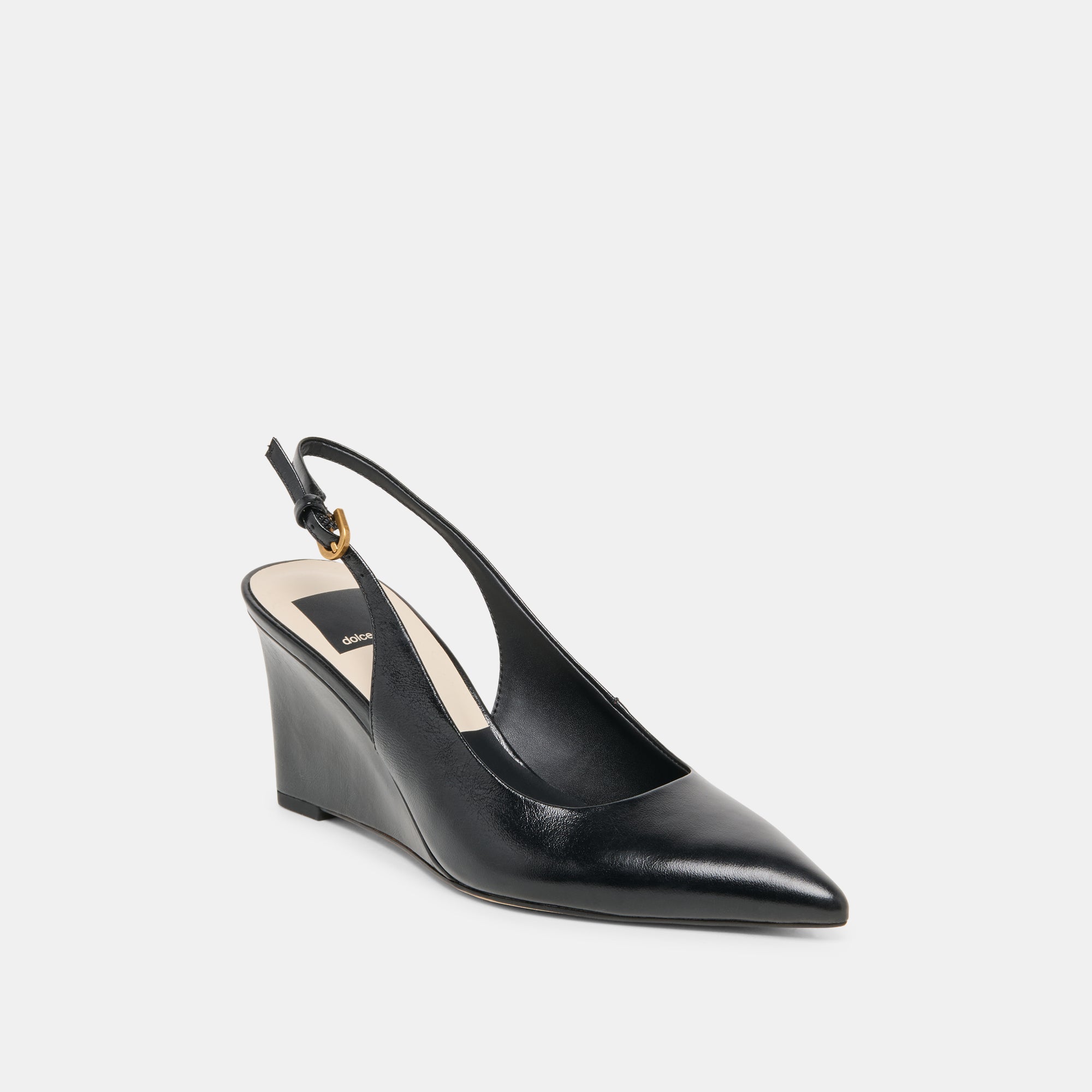 EVELAN WEDGES BLACK LEATHER - view 2