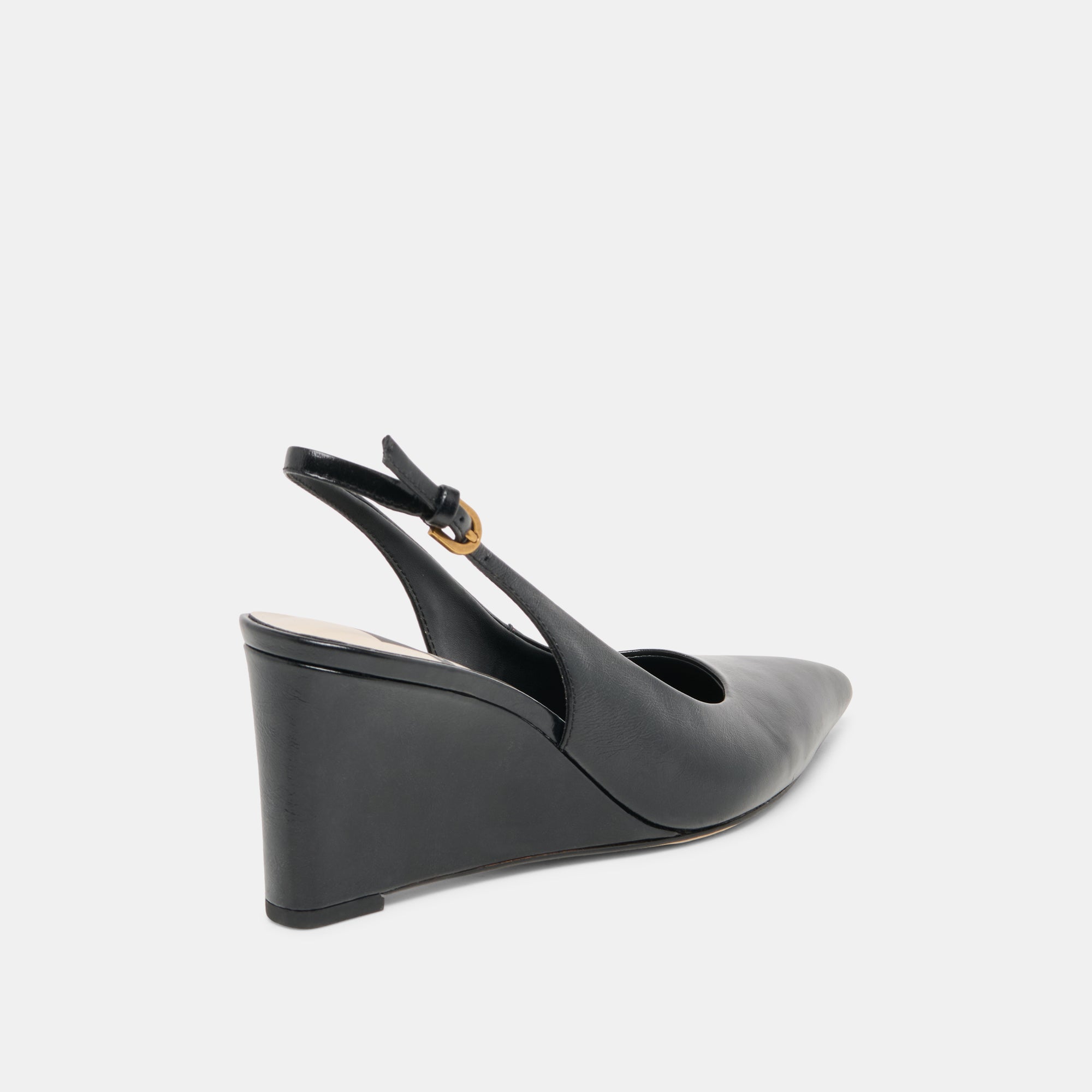 EVELAN WEDGES BLACK LEATHER - view 3