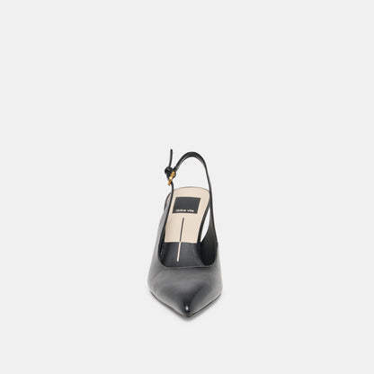 EVELAN WEDGES BLACK LEATHER