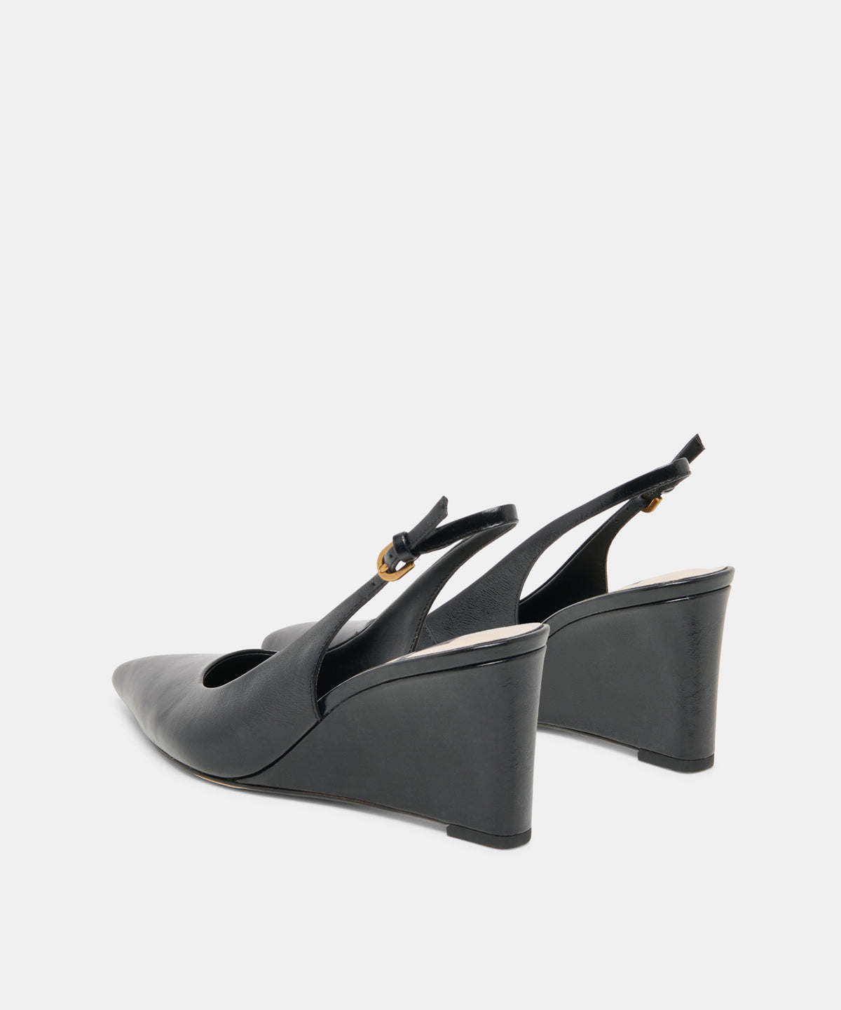 EVELAN WEDGES BLACK LEATHER - view 5