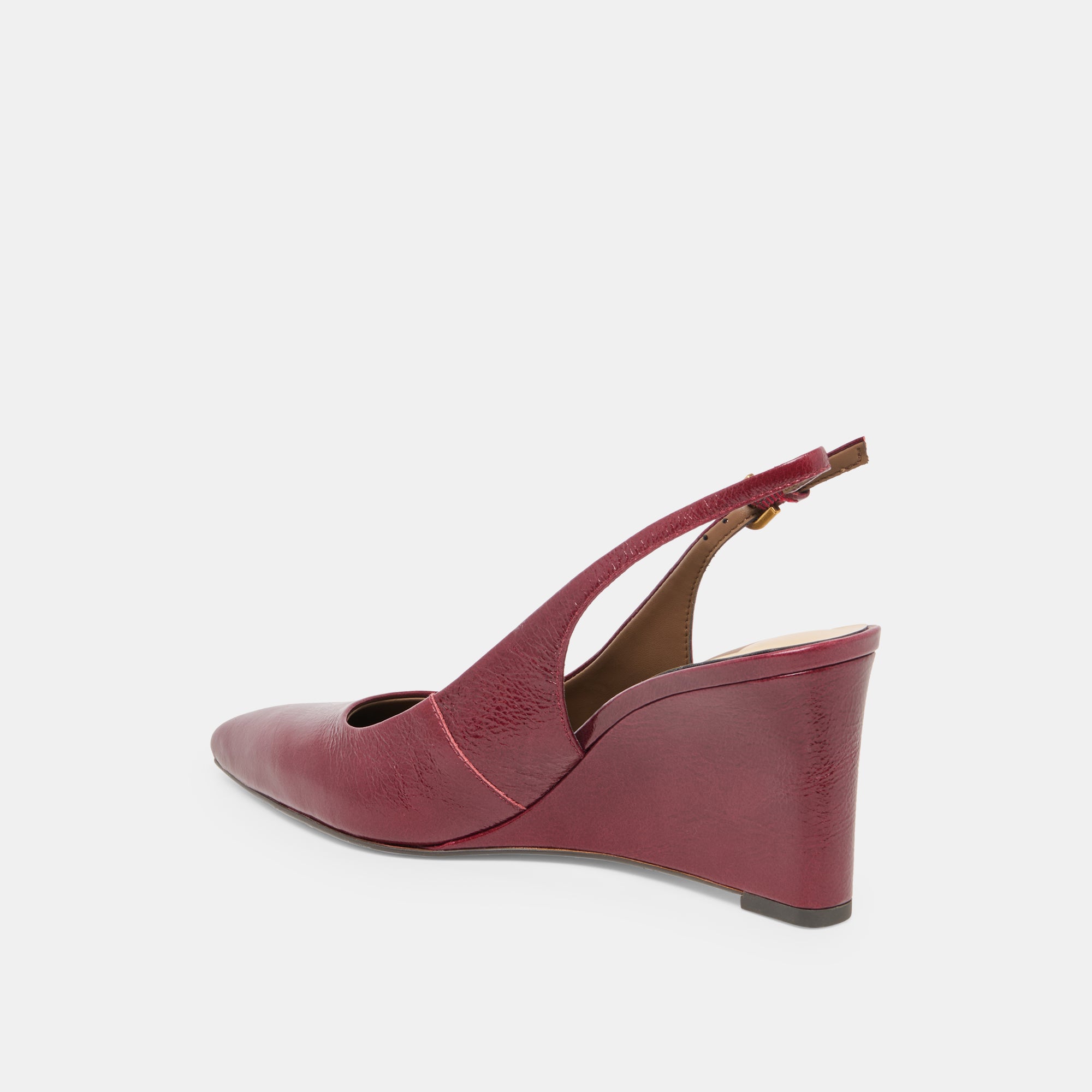 EVELAN WEDGES GARNET LEATHER - view 5