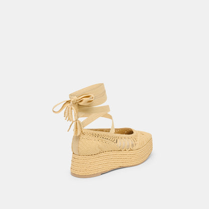 FARIS FLATS LT NATURAL MACRAME