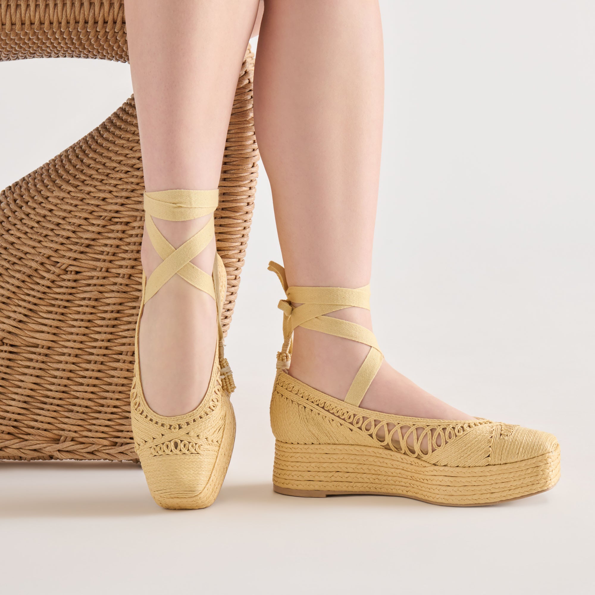 FARIS FLATS LT NATURAL MACRAME - view 4