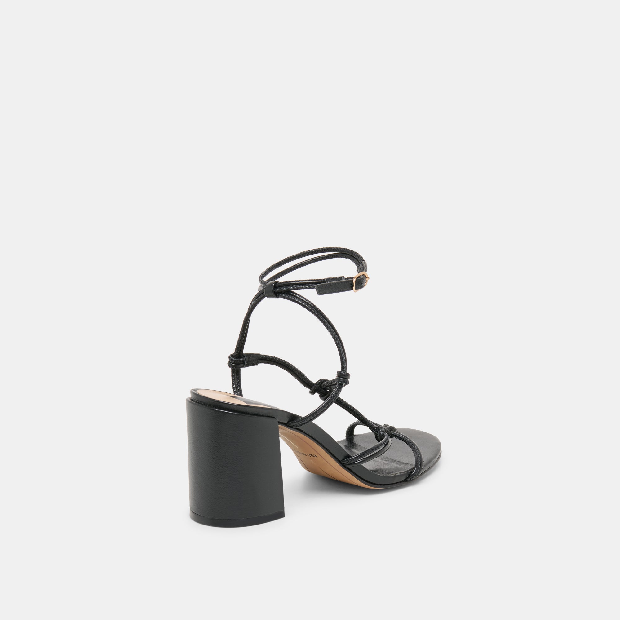 FIZZY HEELS BLACK LEATHER