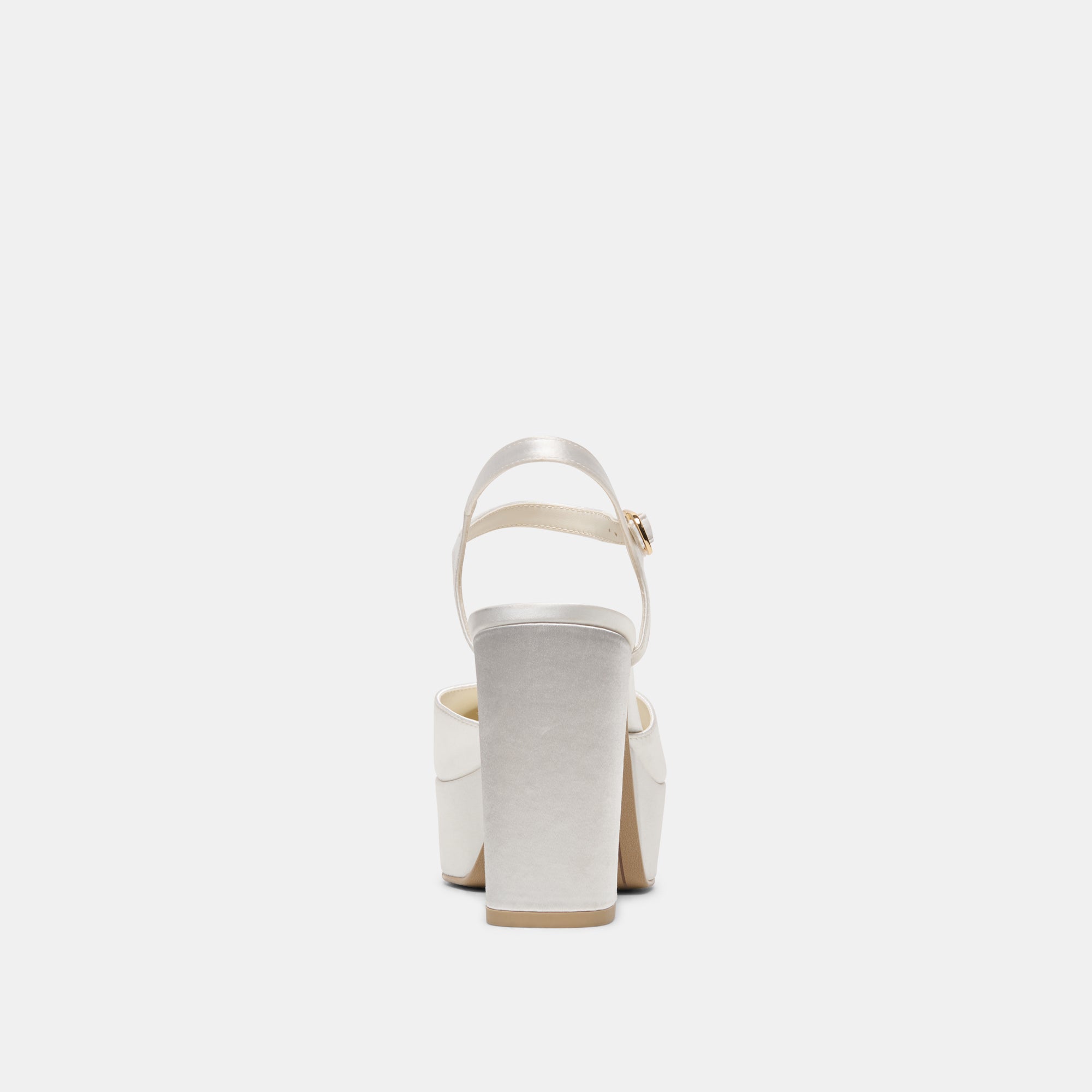 GERO SATIN HEELS TRUE WHITE SATIN - view 7