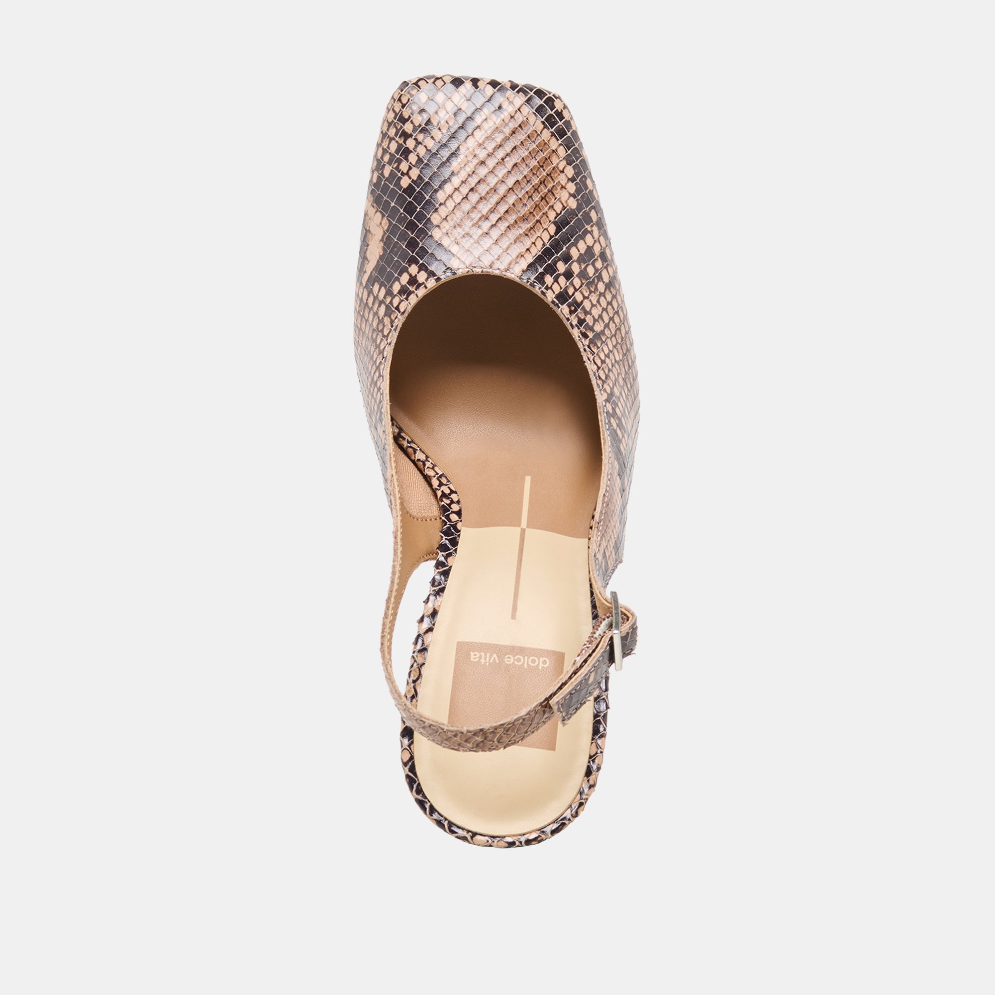 GESSIA HEELS BARK EMBOSSED LEATHER - view 8