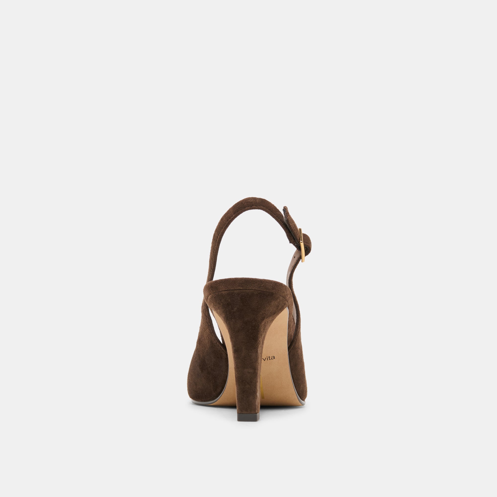 GESSIA HEELS DK BROWN SUEDE - view 7