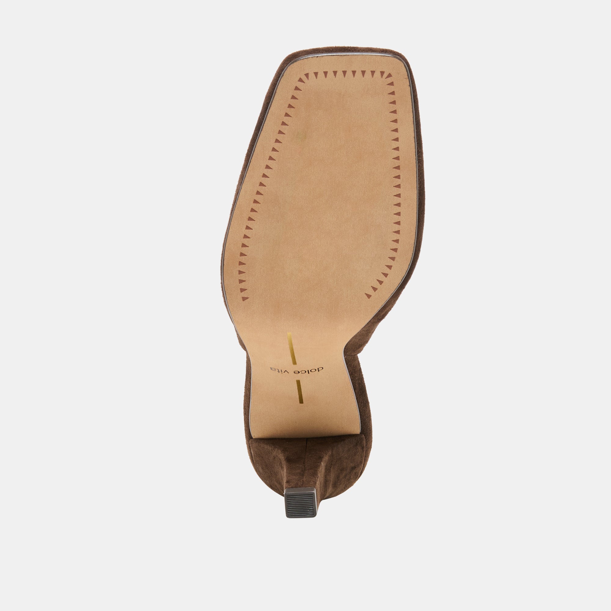 GESSIA HEELS DK BROWN SUEDE - view 9