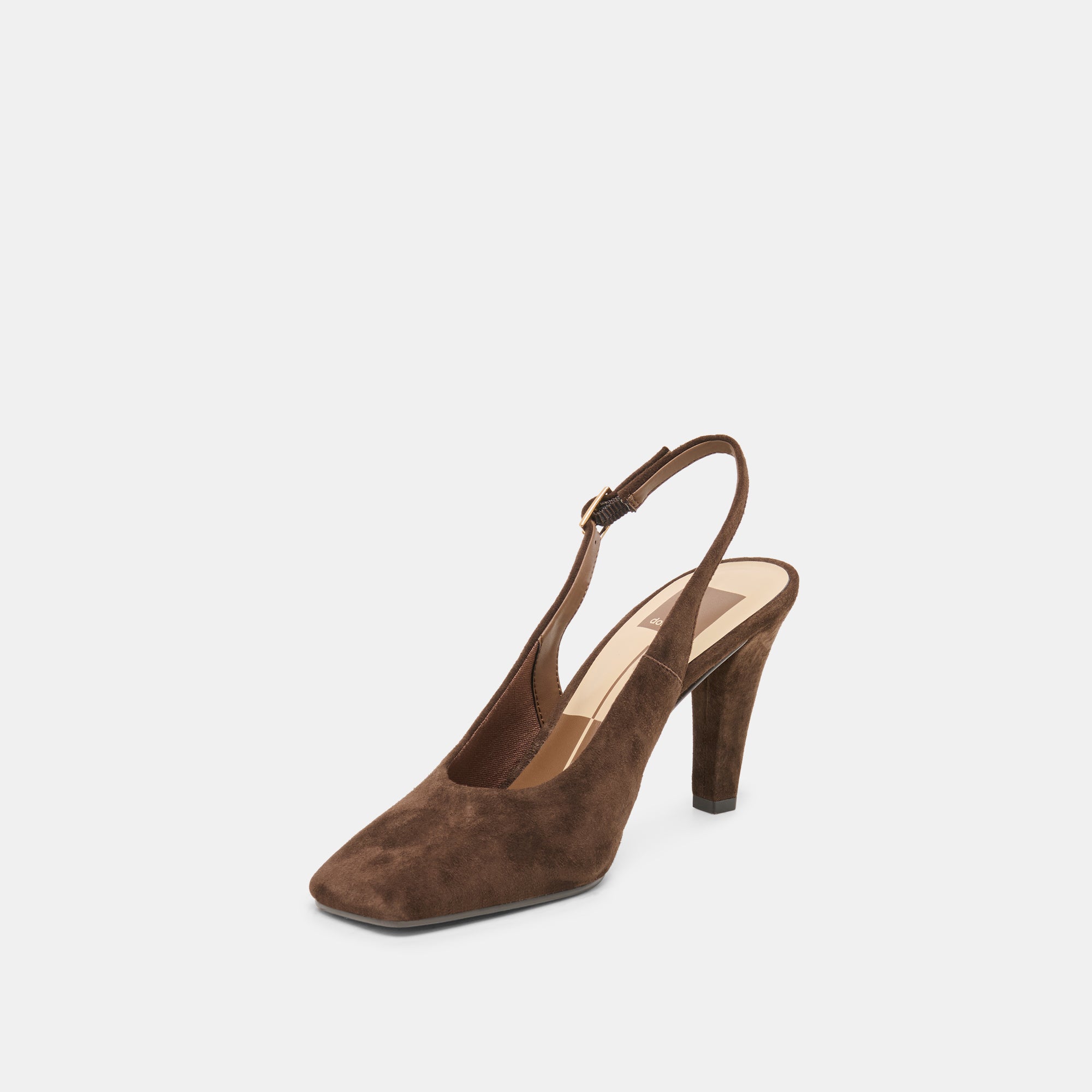 GESSIA HEELS DK BROWN SUEDE - view 4