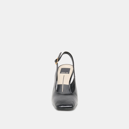 GESSIA HEELS MIDNIGHT LEATHER