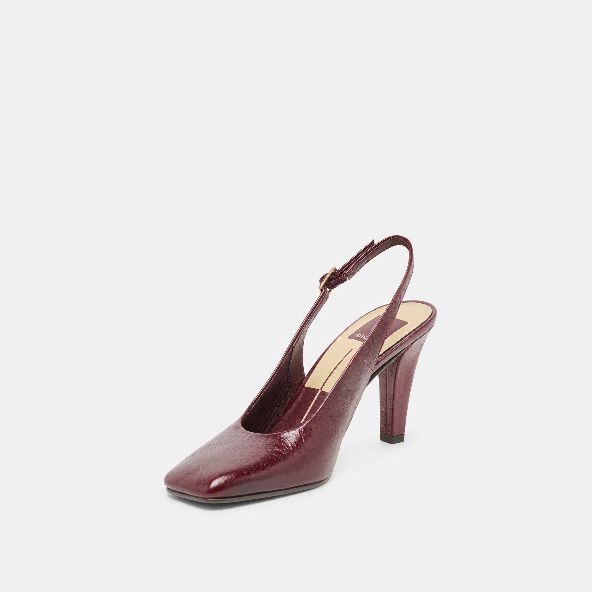 GESSIA HEELS OXBLOOD CRINKLE PATENT - view 4
