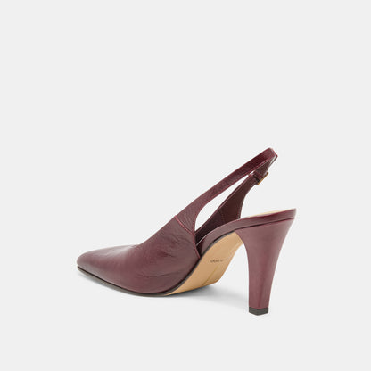 GESSIA HEELS OXBLOOD CRINKLE PATENT