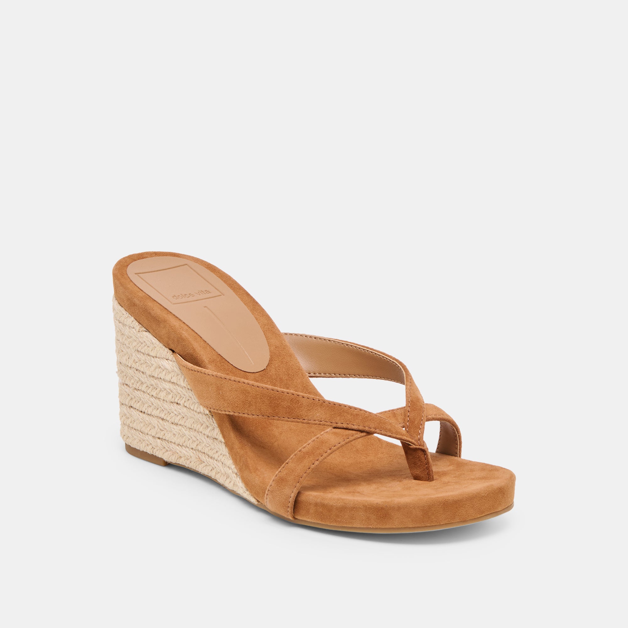 HELAN ESPADRILLE WEDGES BROWN SUEDE