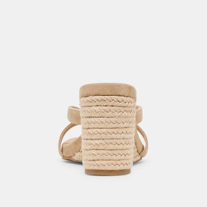 HELAN ESPADRILLE WEDGES CAMEL SUEDE