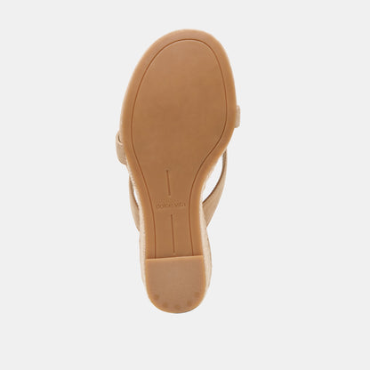 HELAN ESPADRILLE WEDGES CAMEL SUEDE