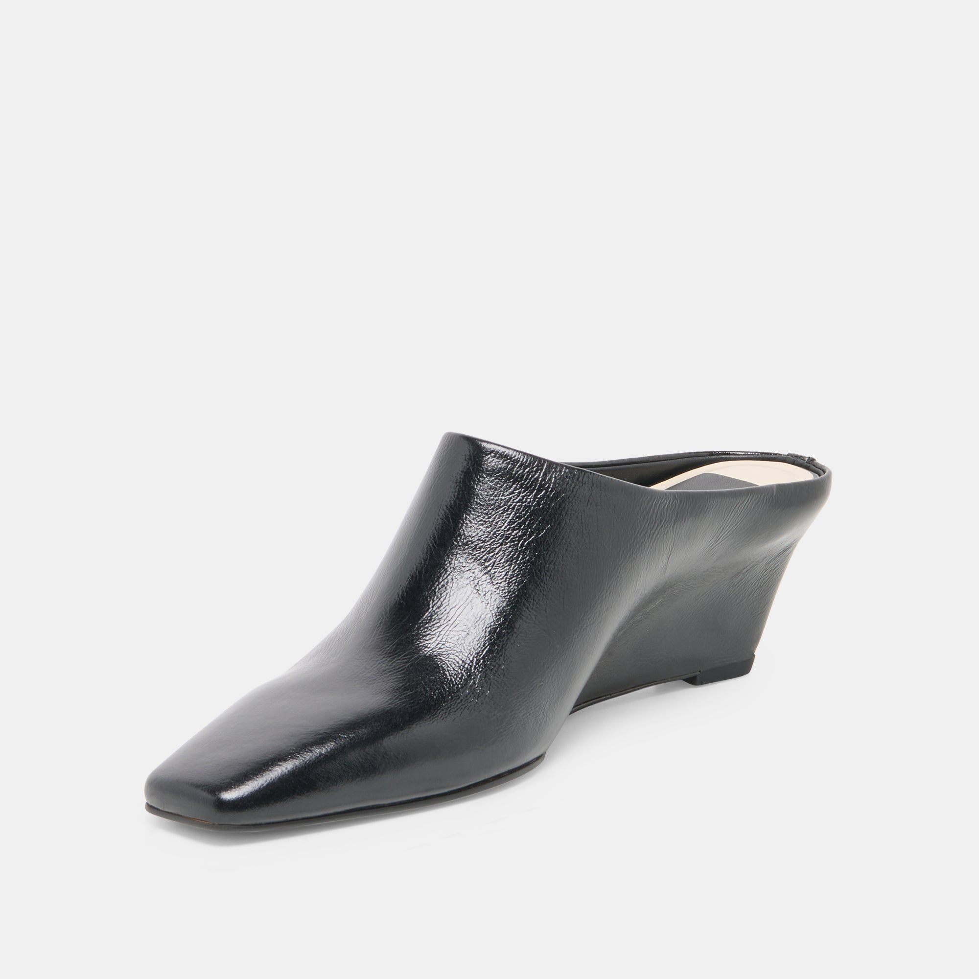 HILAH MULES MIDNIGHT CRINKLE PATENT - view 4