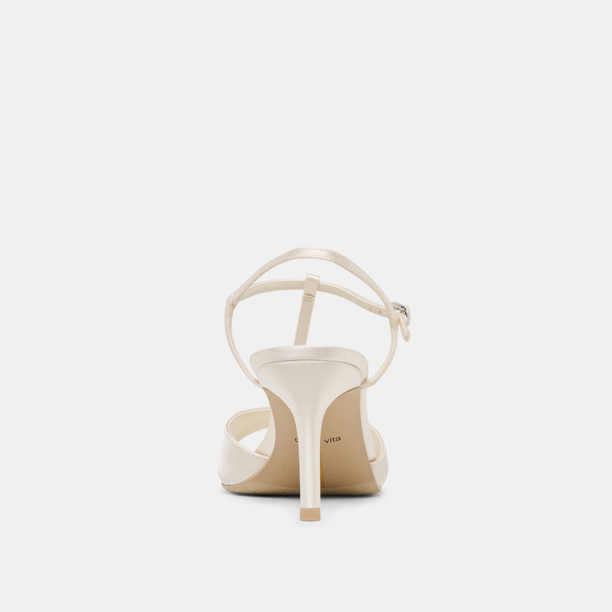 HILERY HEELS OFF WHITE SATIN - view 7