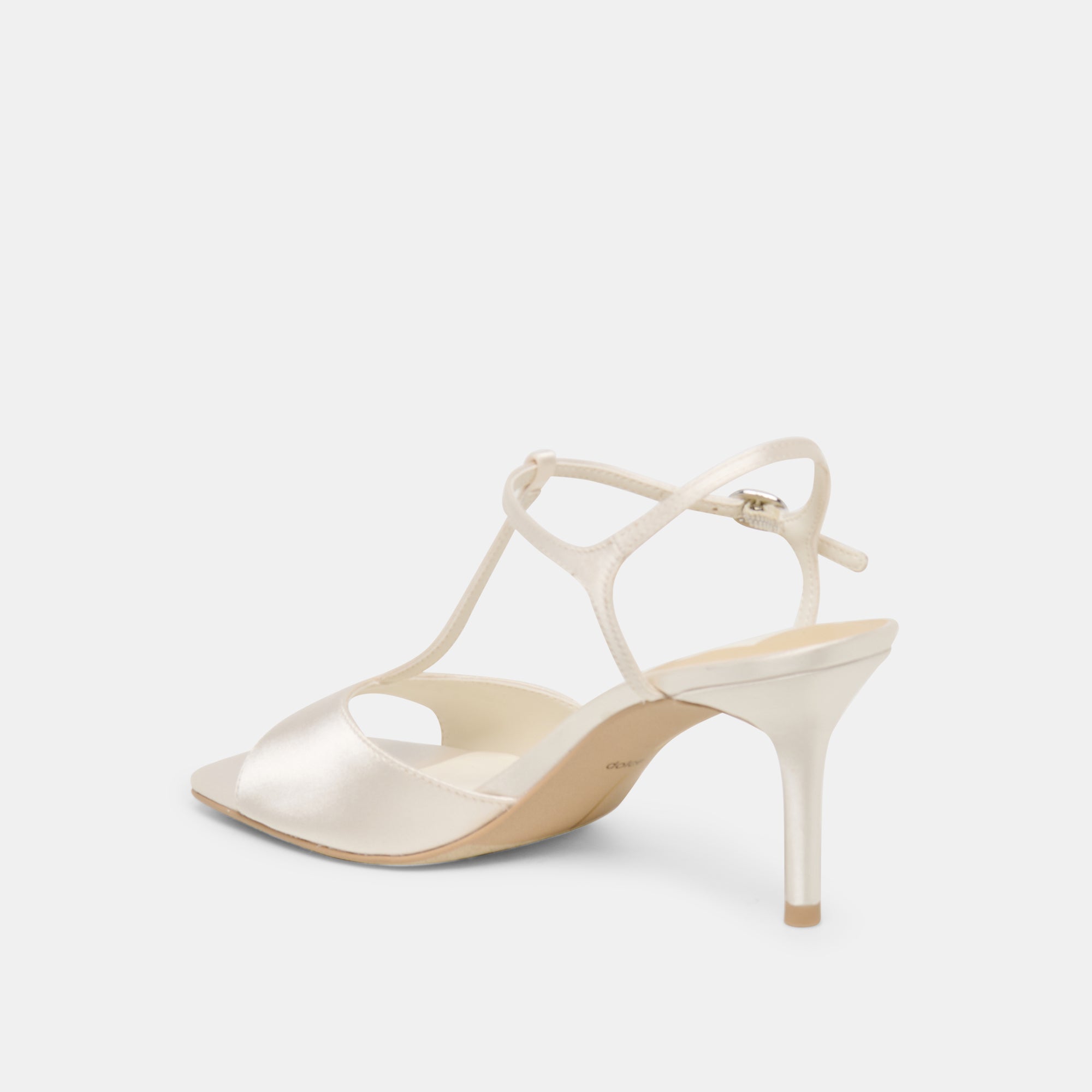 HILERY HEELS OFF WHITE SATIN - view 5