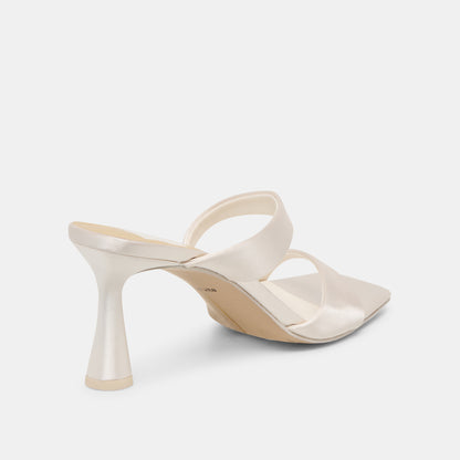 ICELYN HEELS IVORY SATIN