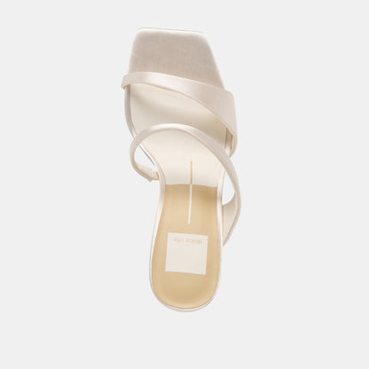 ICELYN HEELS IVORY SATIN