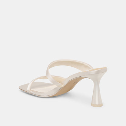 ICELYN HEELS IVORY SATIN