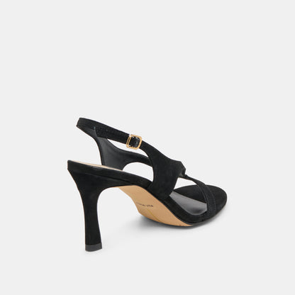 IZELA HEELS ONYX SUEDE
