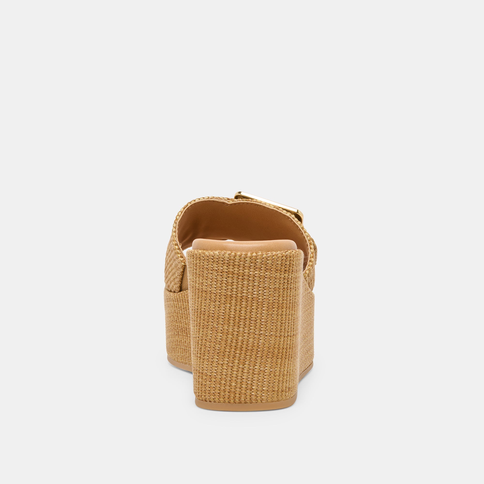 JILIAN WEDGES MOCHA RAFFIA