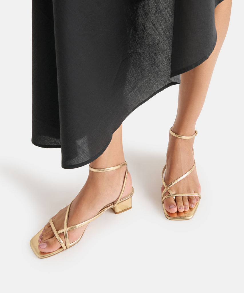 KARLOS SANDALS GOLD METALLIC STELLA