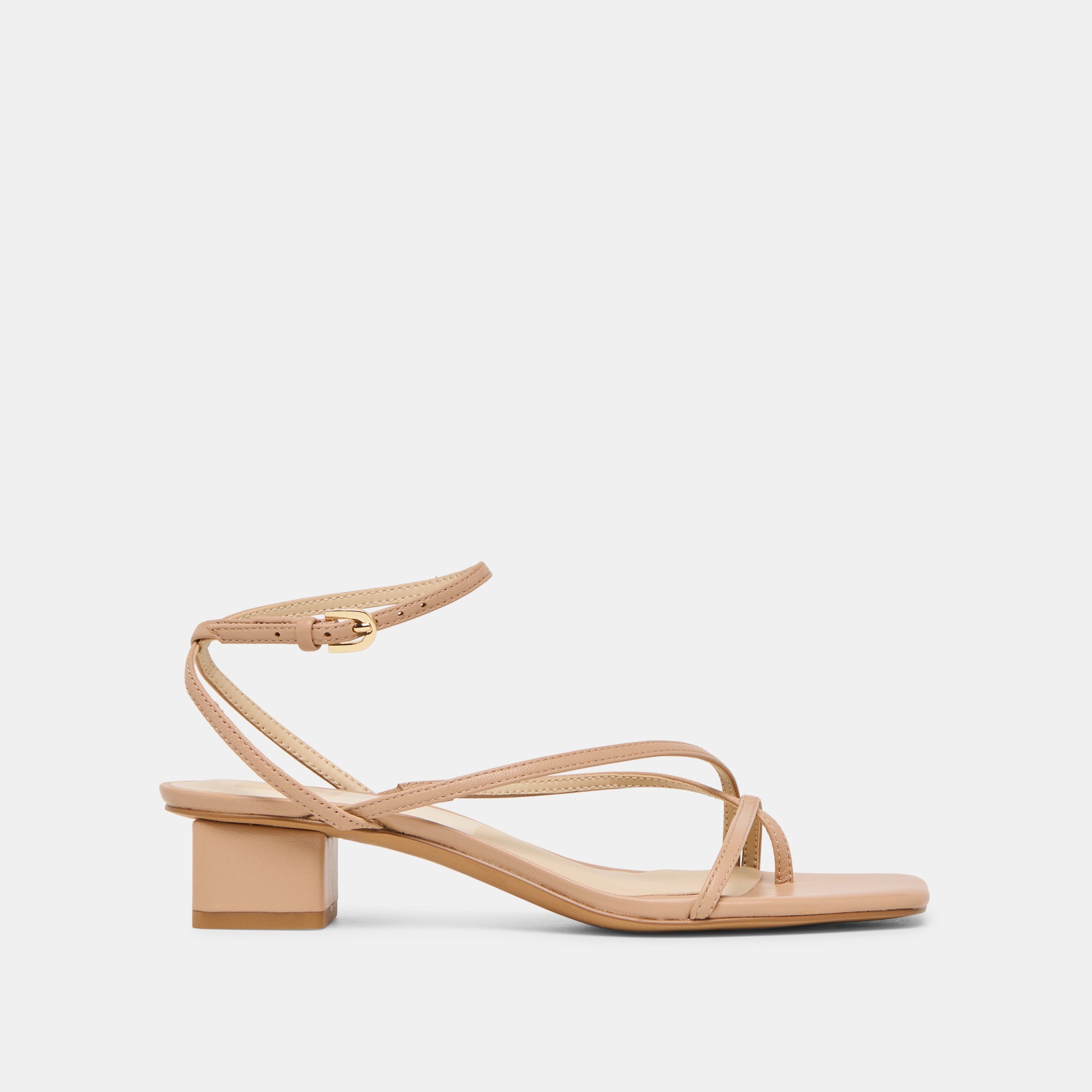 Karlos Wide Lt Tan Leather Sandals | Dolce Vita