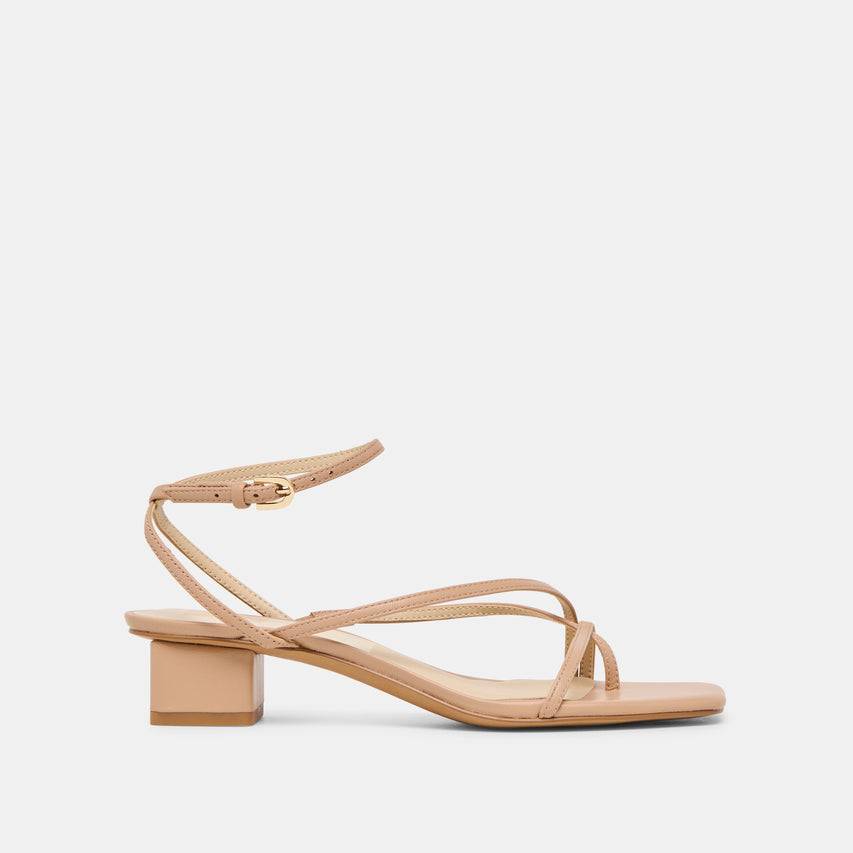 Karlos Wide Lt Tan Leather Sandals | Dolce Vita