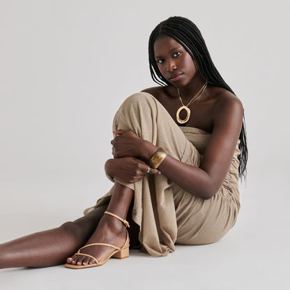 KARLOS SANDALS LT TAN LEATHER